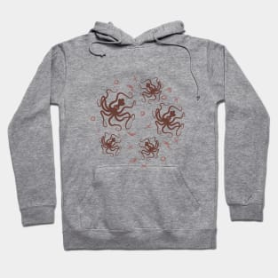 Minoan octopus illustration Hoodie